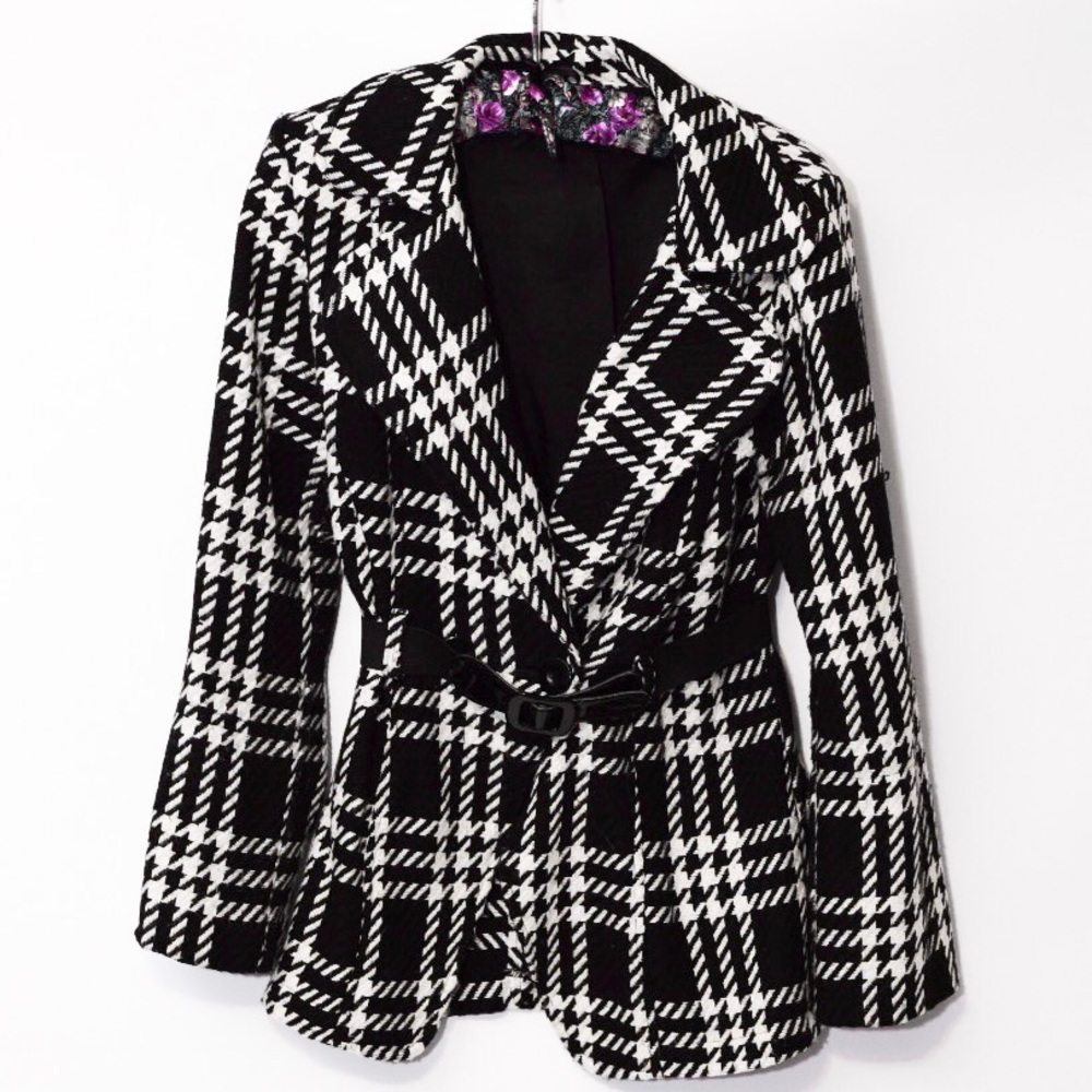 Wrapper Tweed Dress Coat Size Medium